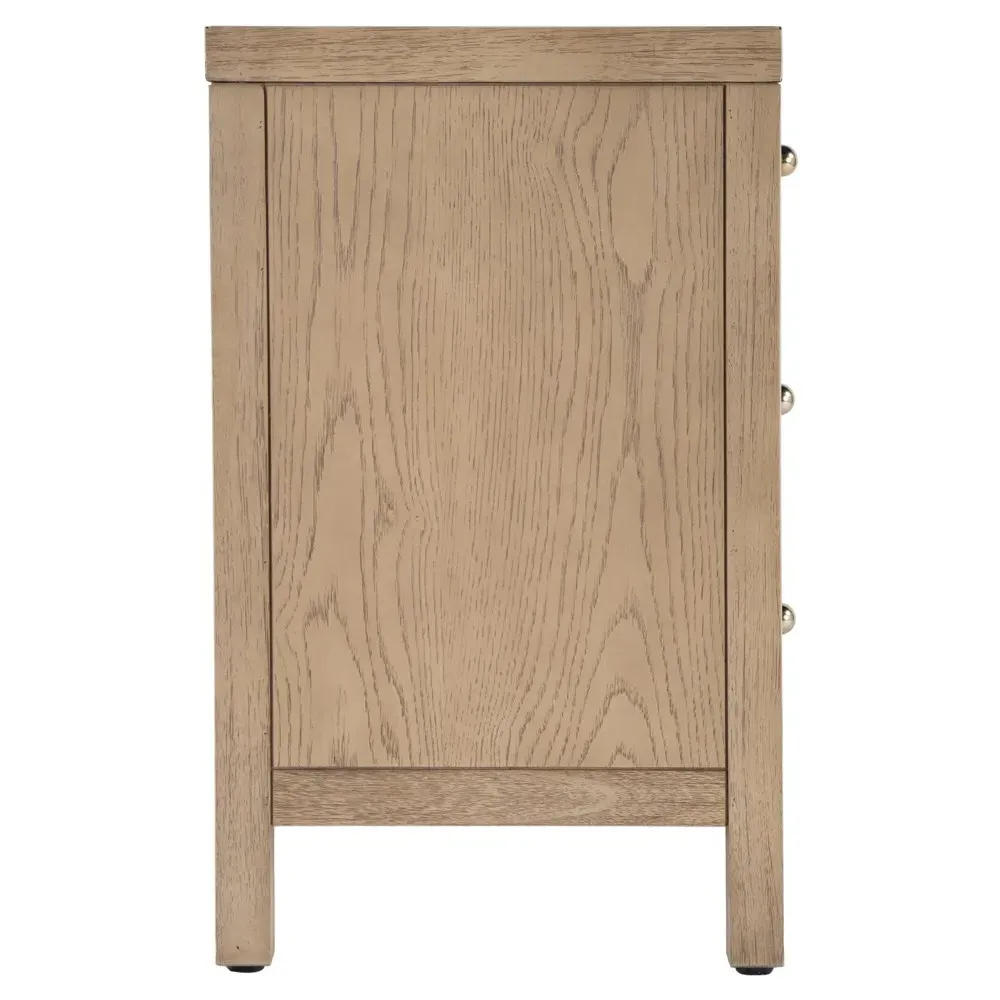 Shay Nightstand - Light Brown, Acacia Wood