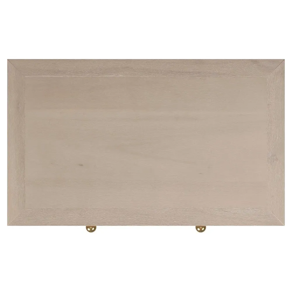 Shay Nightstand - Taupe, Acacia Wood