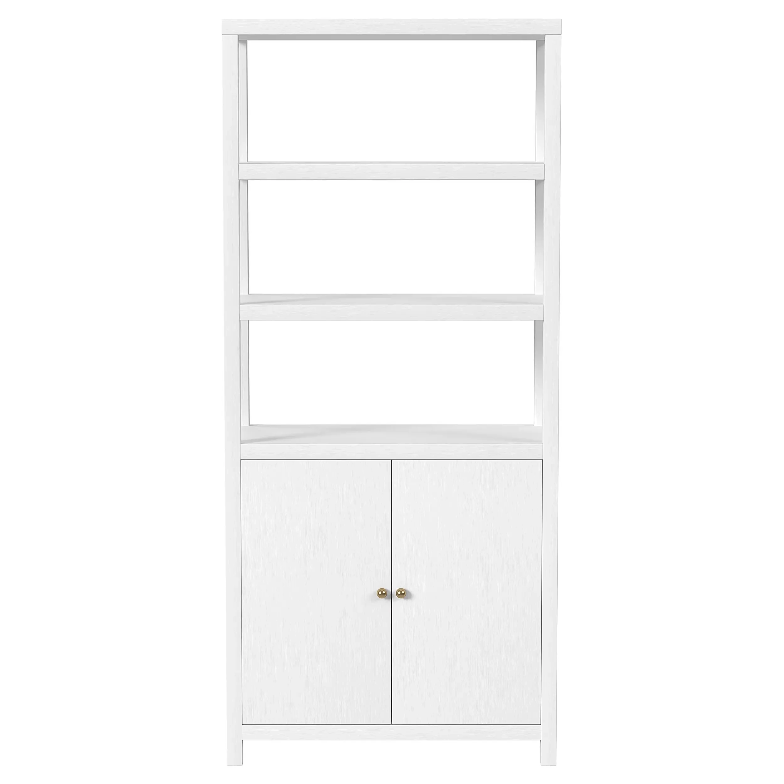Shay Wood Bookcase - White