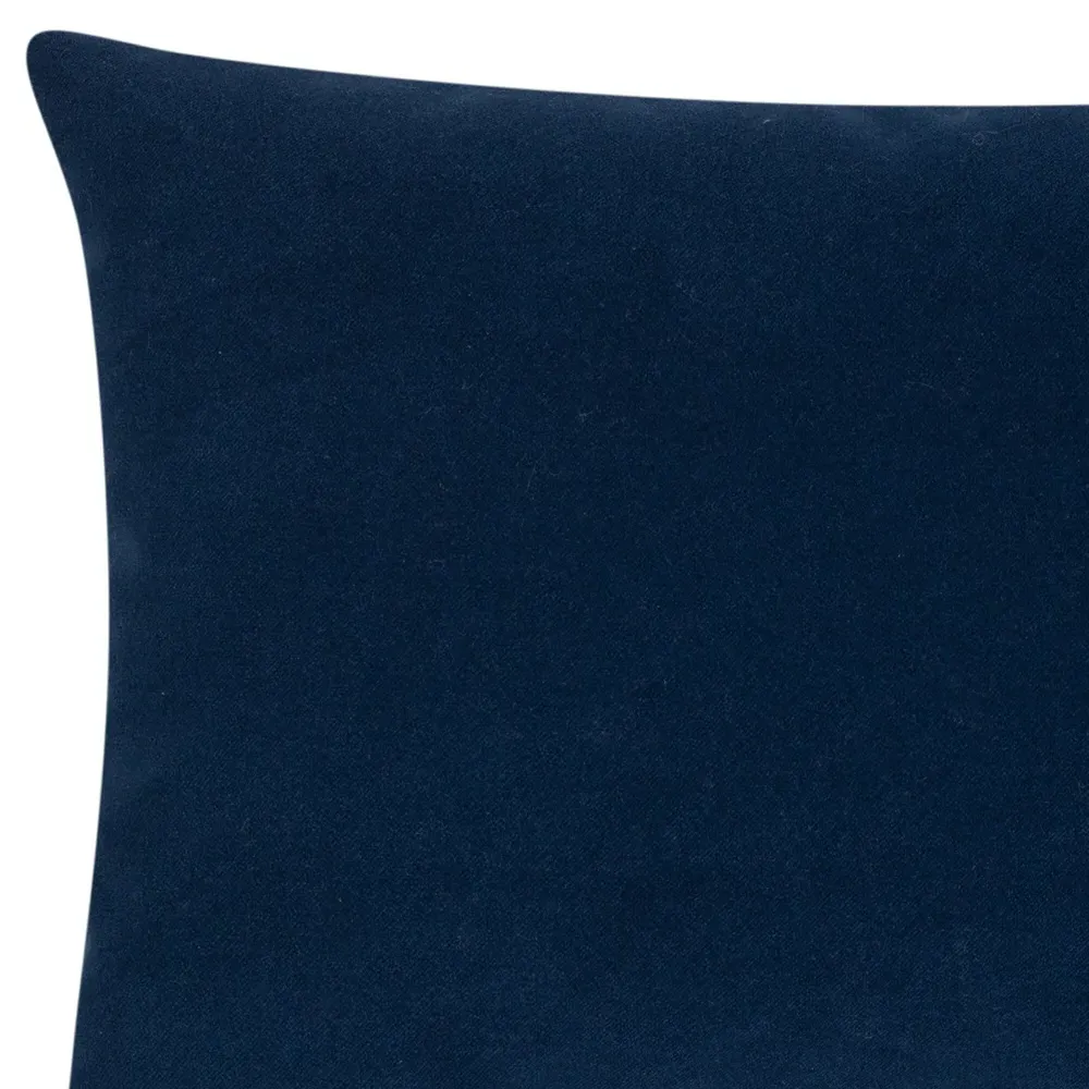 Sheena Lumbar Pillow Indoor Outdoor - Midnight Blue, Polyester
