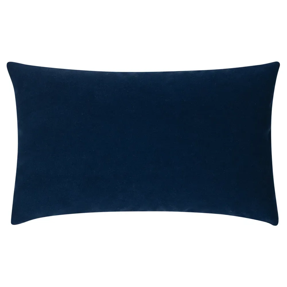Sheena Lumbar Pillow Indoor Outdoor - Midnight Blue, Polyester