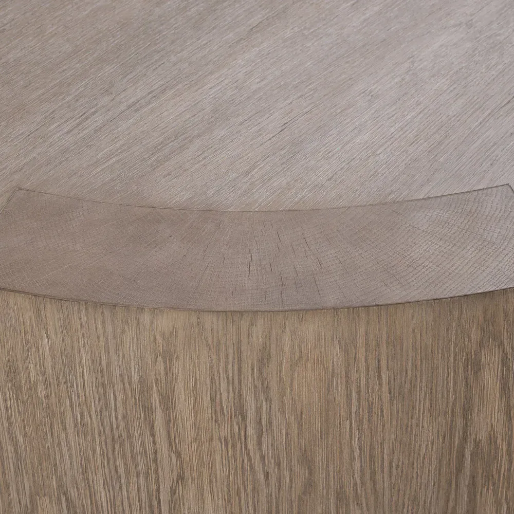 Sheena Round Coffee Table - Brown, Oak