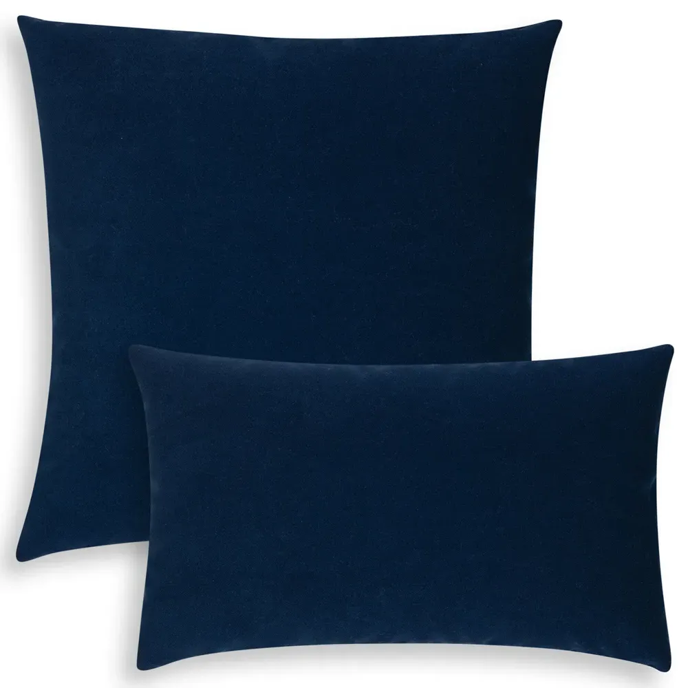 Sheena Throw Pillow Indoor Outdoor - Midnight Blue, Polyester