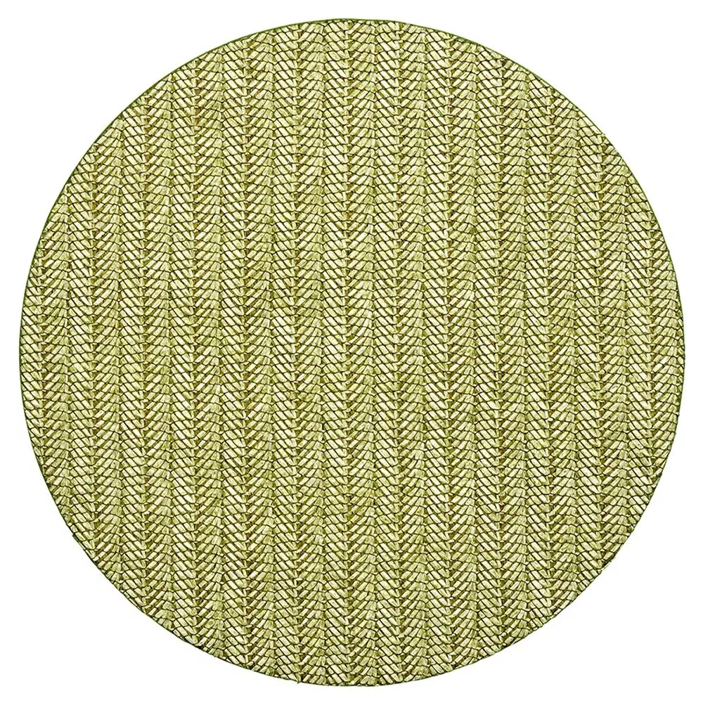 Sheila Chevron Placemat Set of 4 - Green, Polypropylene image