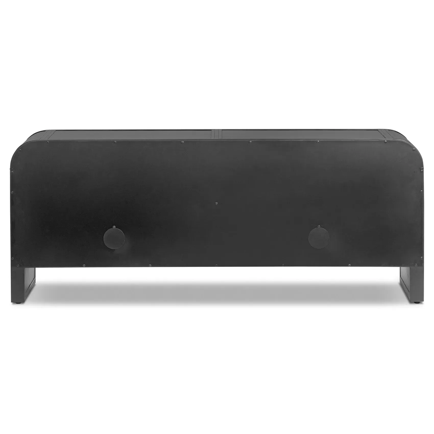 Sheila Curved Media Console - Black, Iron