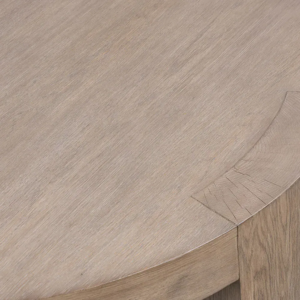 Shelby Round Coffee Table - Natural, Oak