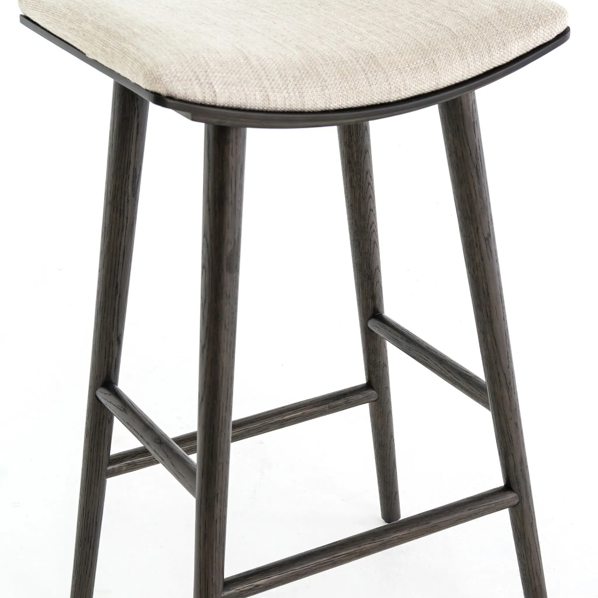 Shiela Bar Stool - Beige, Parawood