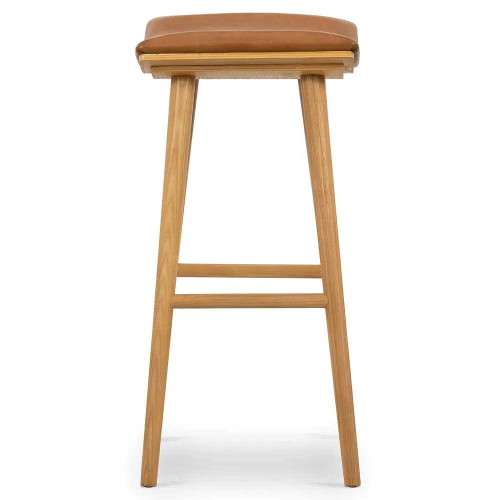 Shiela Bar Stool - Brown, Wood