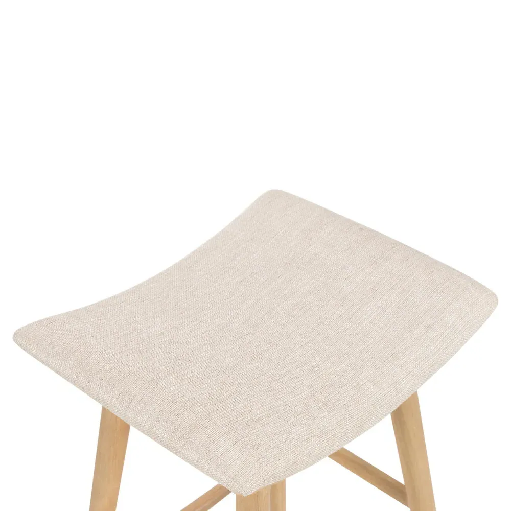 Shiela Counter Stool - Beige, Parawood