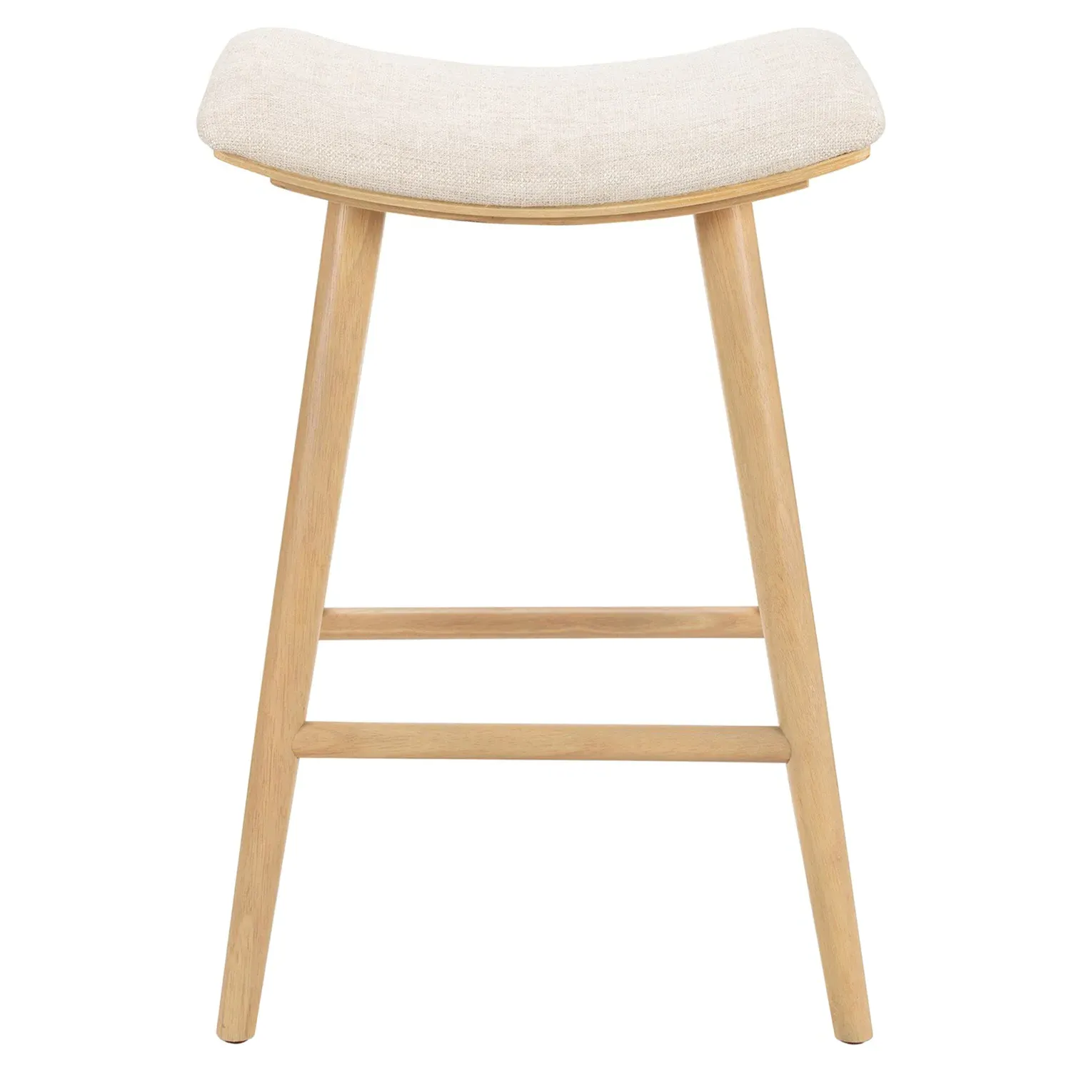 Shiela Counter Stool - Beige, Parawood