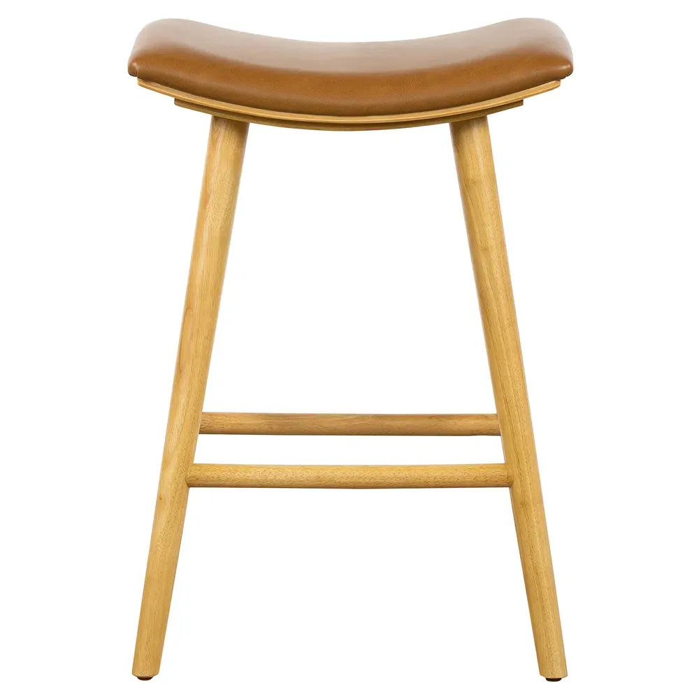 Shiela Counter Stool - Brown, Leather image