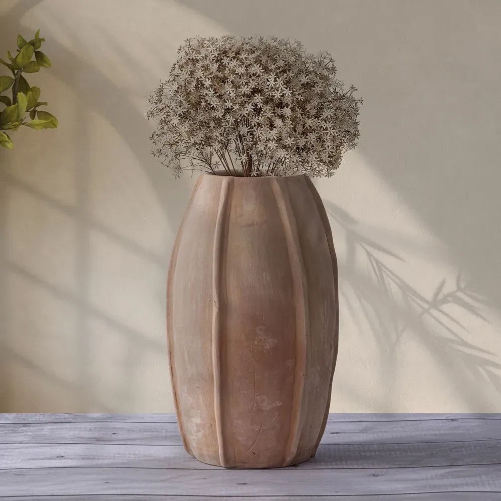 Shiloh Amphora Table Vase - Brown, Terracotta