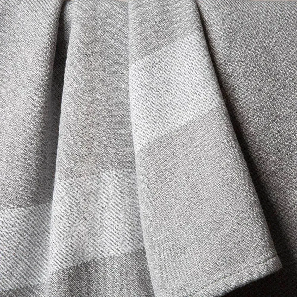 Shiloh Handwoven Throw Blanket - Grey, Acrylic