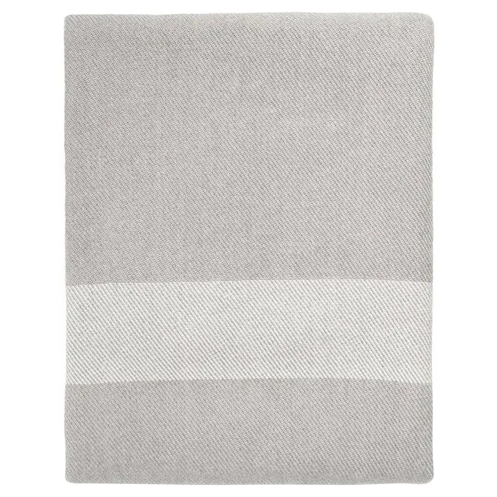 Shiloh Handwoven Throw Blanket - Grey, Acrylic