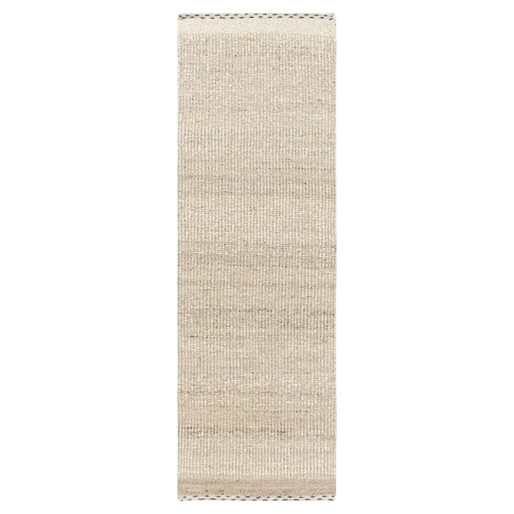 Shiloh Striated Rug - Beige, Wool