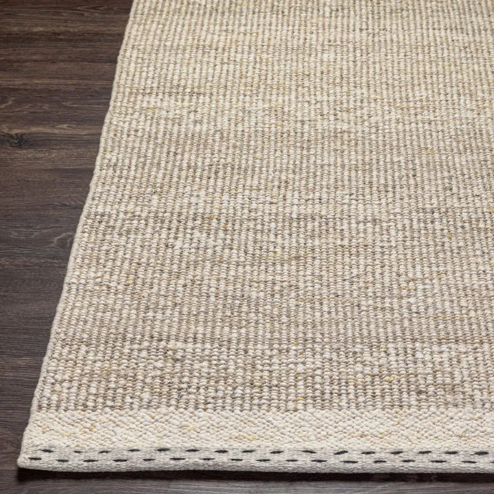 Shiloh Striated Rug - Beige, Wool