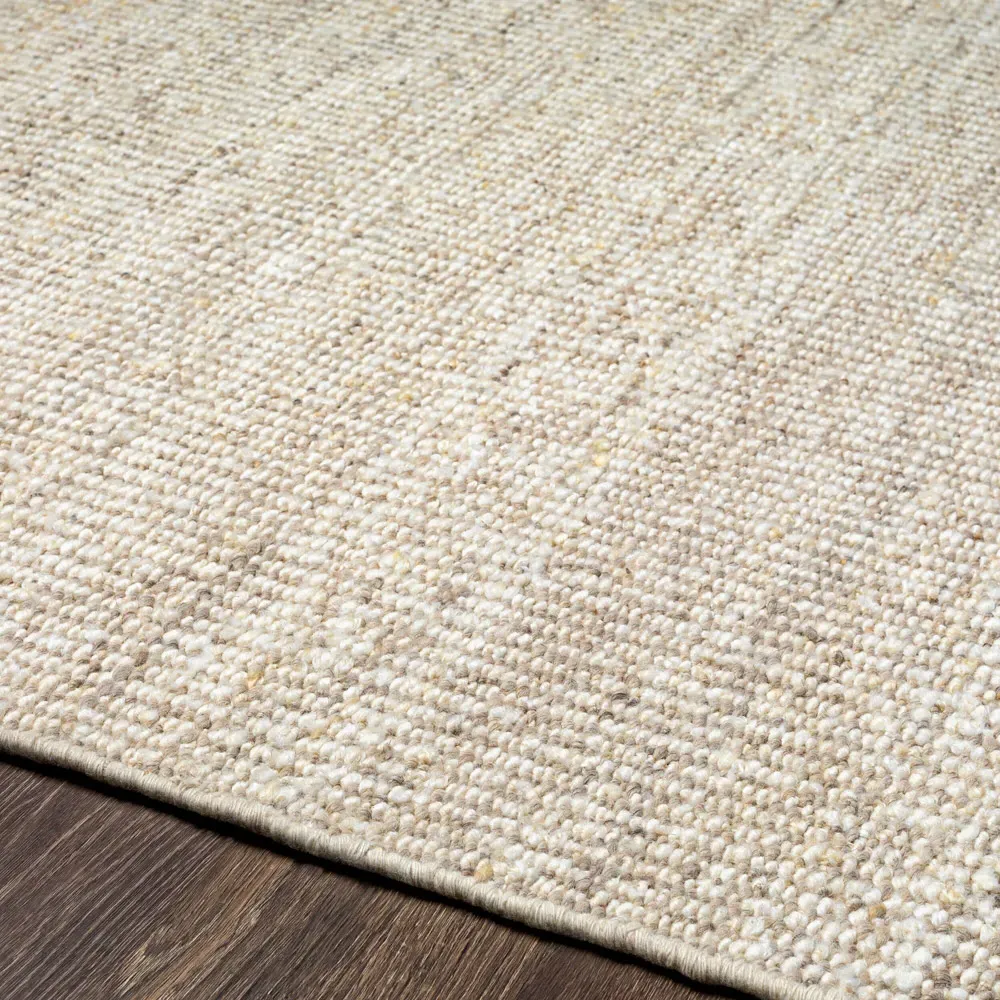 Shiloh Striated Rug - Beige, Wool