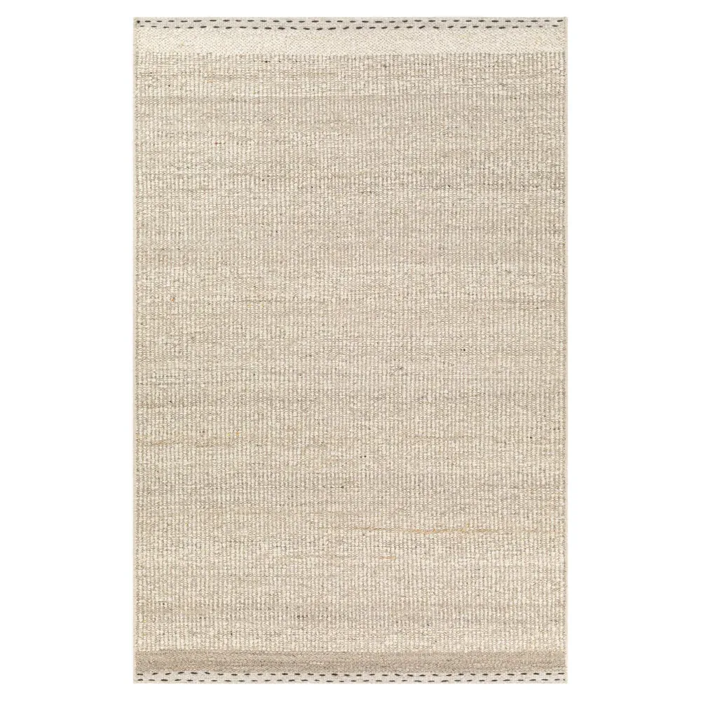 Shiloh Striated Rug - Beige, Wool