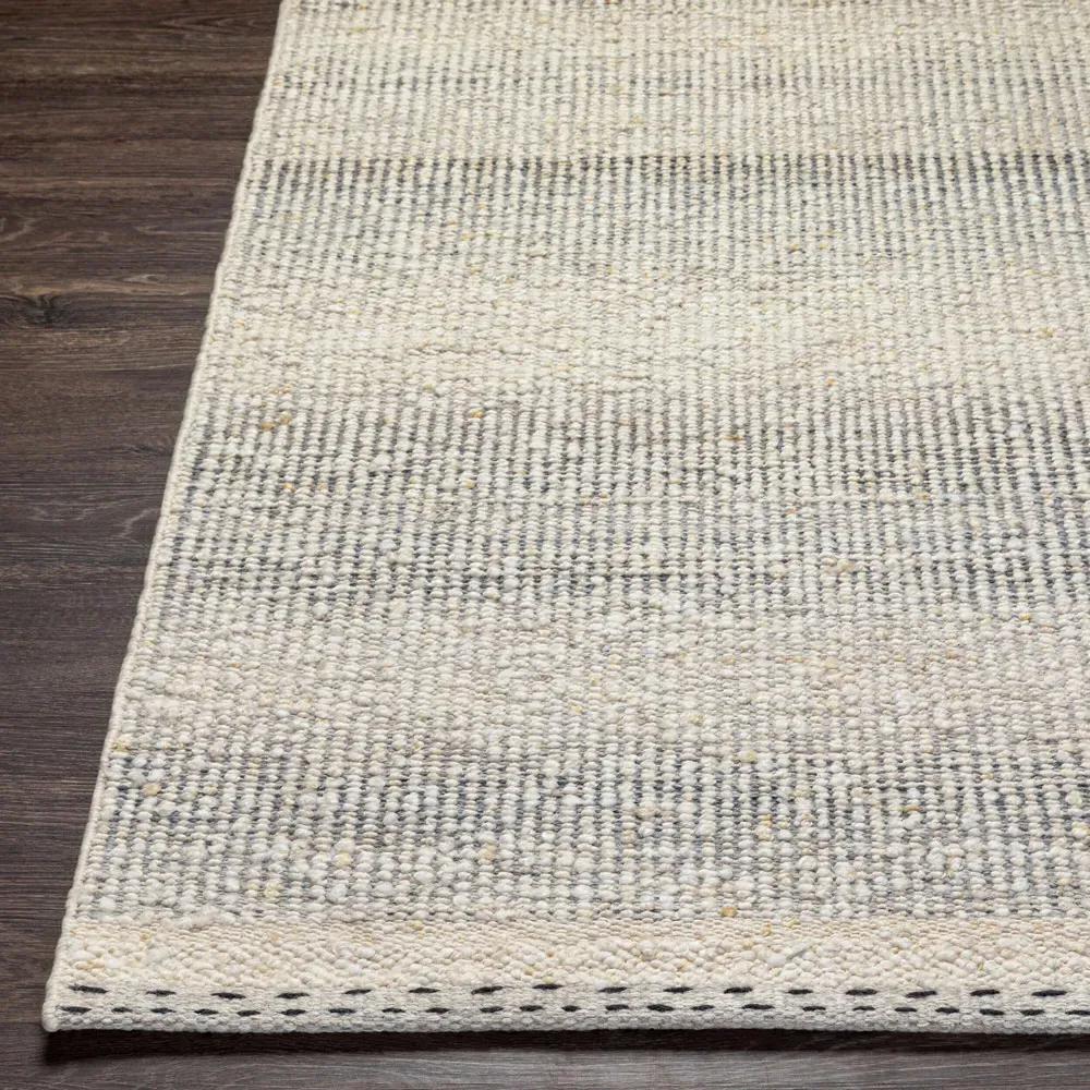 Shiloh Striated Rug - Grey, Wool