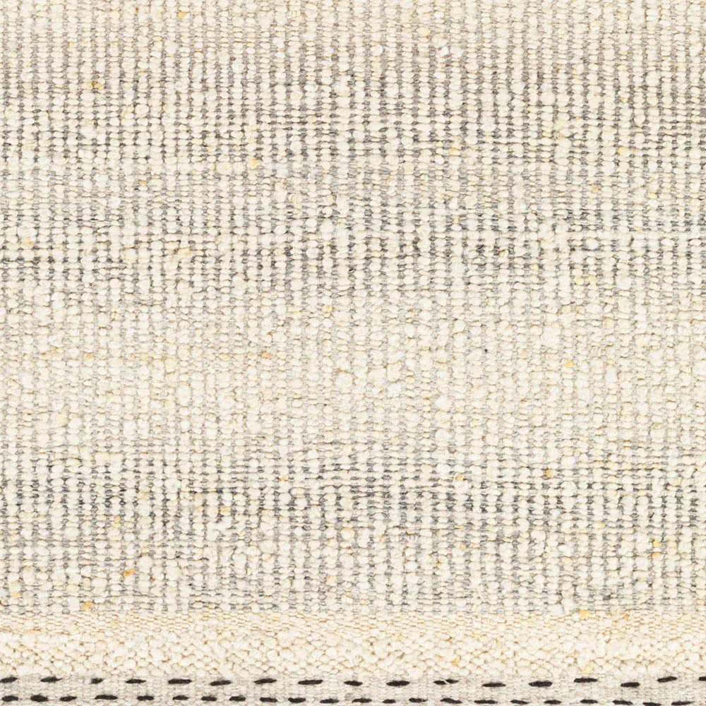 Shiloh Striated Rug Sample - Grey, Wool