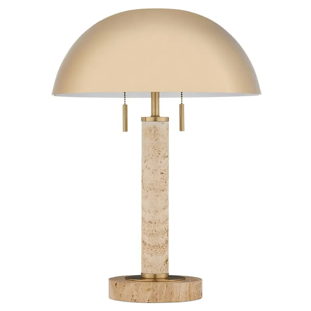 Shiloh Table Lamp - Beige, Travertine image