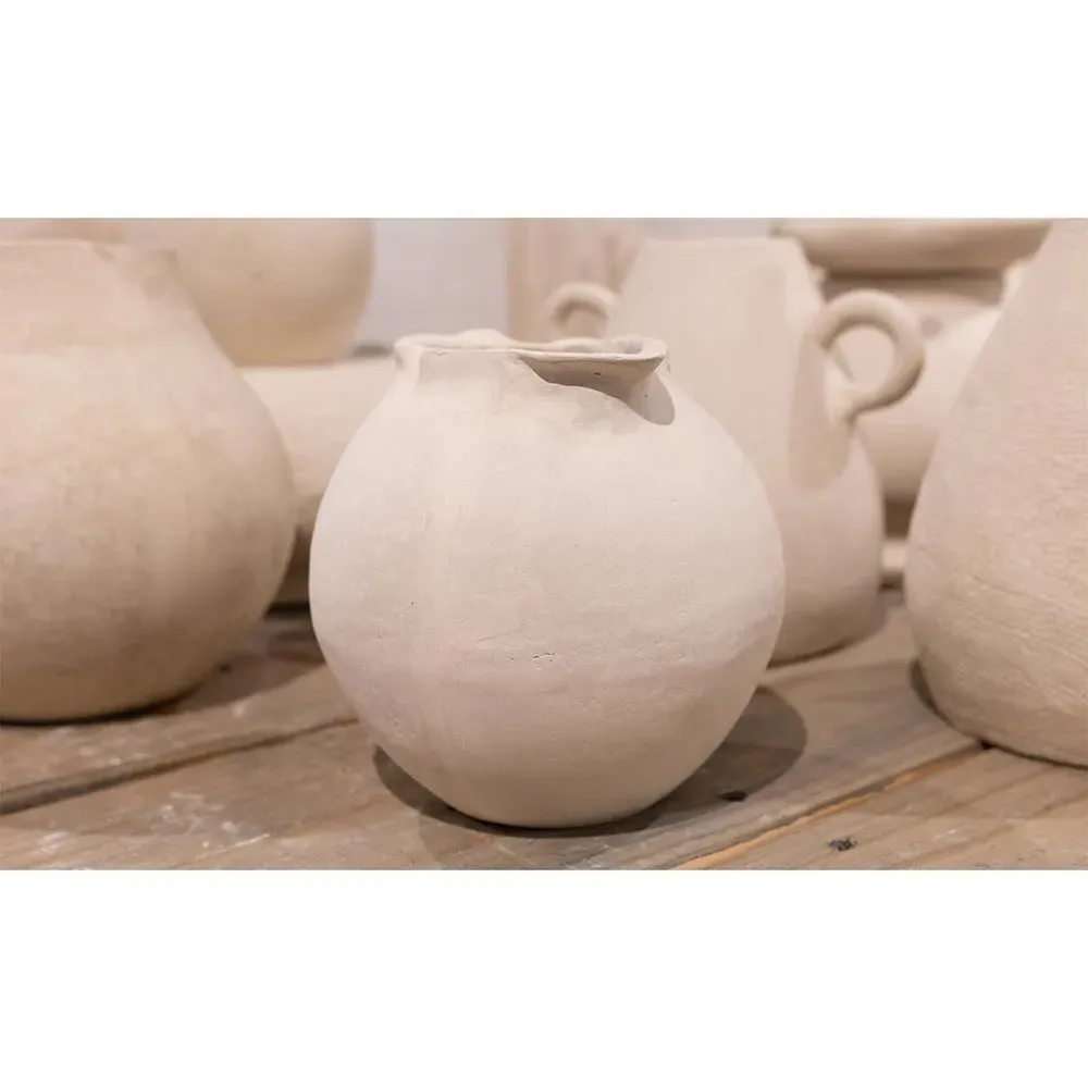 Shire Paper Mache Pot - White