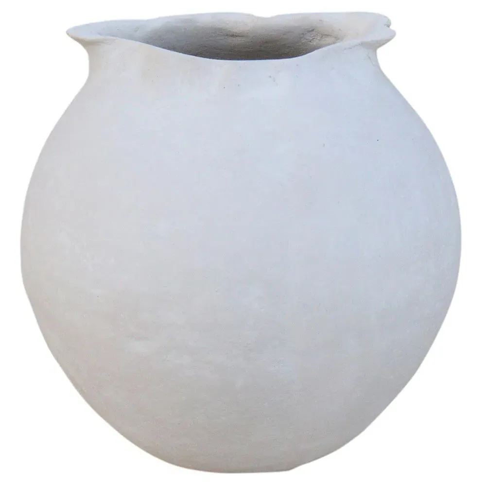 Shire Paper Mache Pot - White image