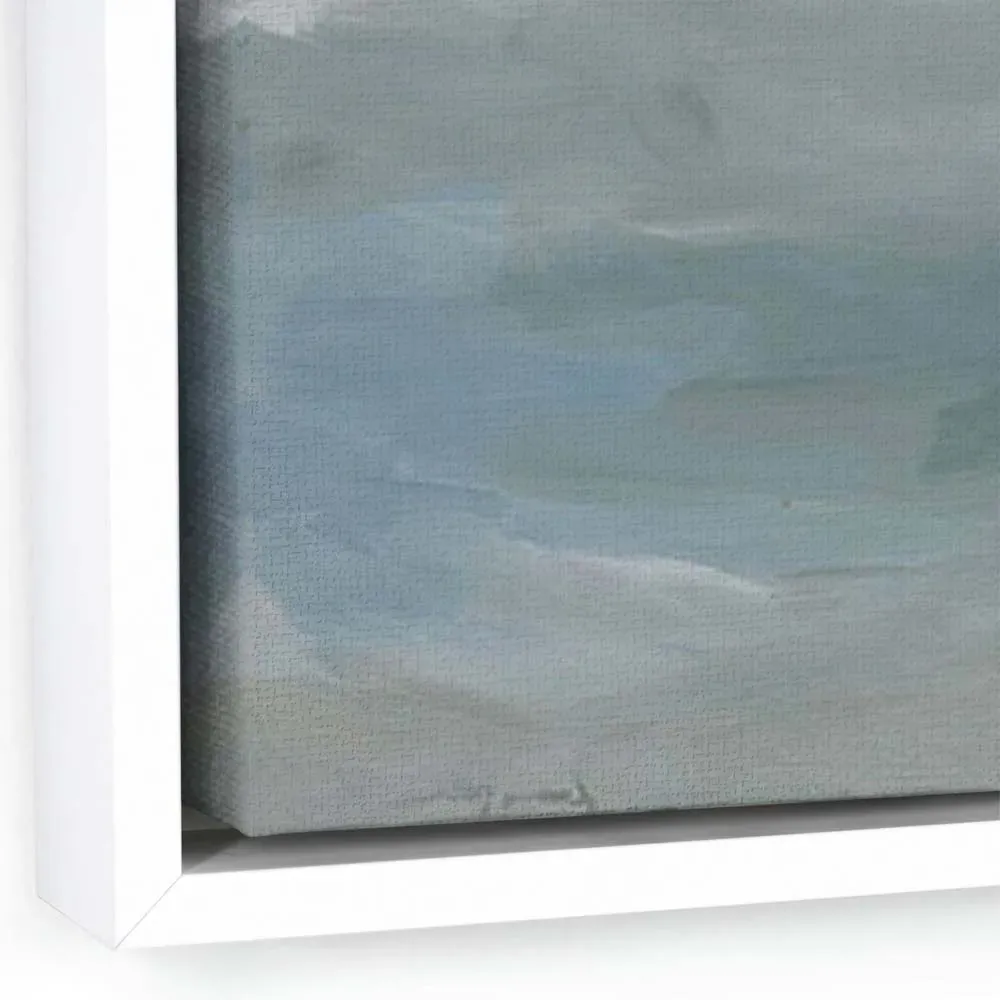 Shoreline Wall Art - White, Canvas
