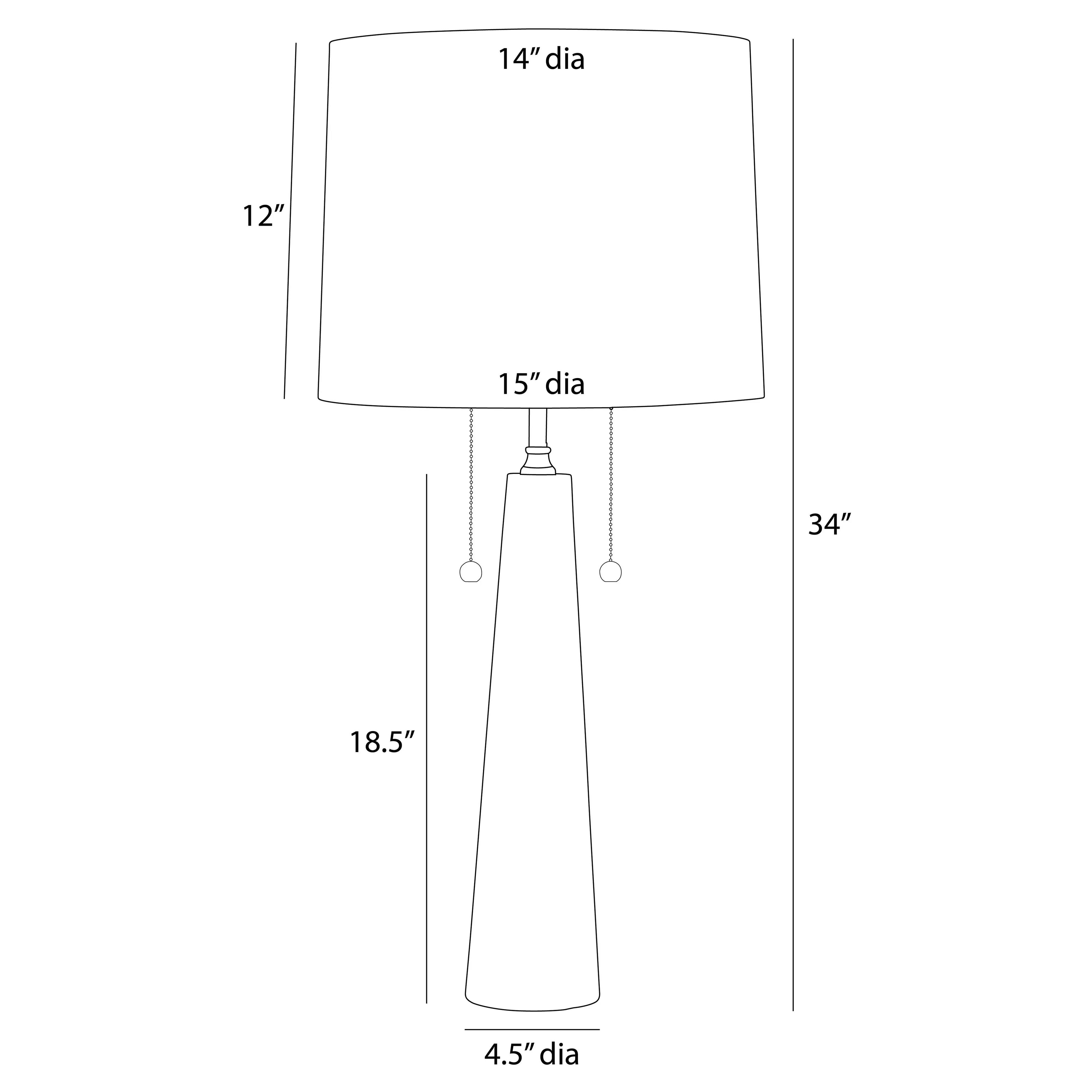 Sidney Table Lamp - Beige, Travertine