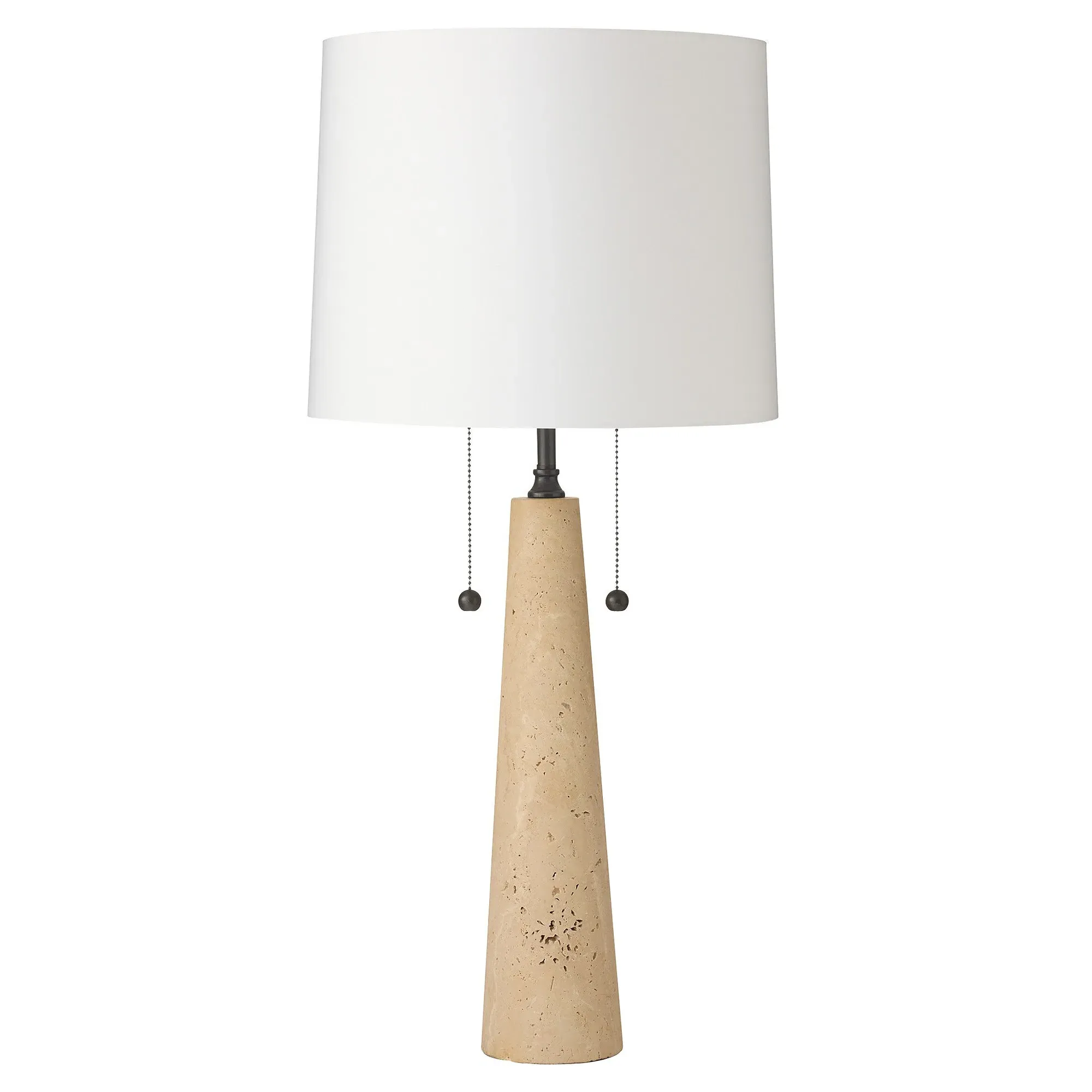 Sidney Table Lamp - Beige, Travertine image