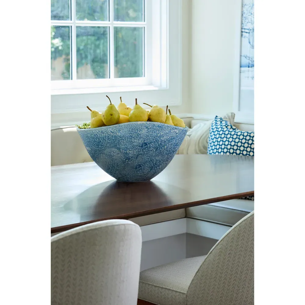 Siena Hand Glazed Porcelain Bowl - Blue