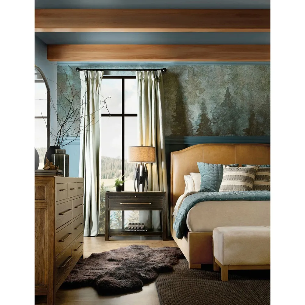 Siena King Size Bed Frame - Brown, Oak