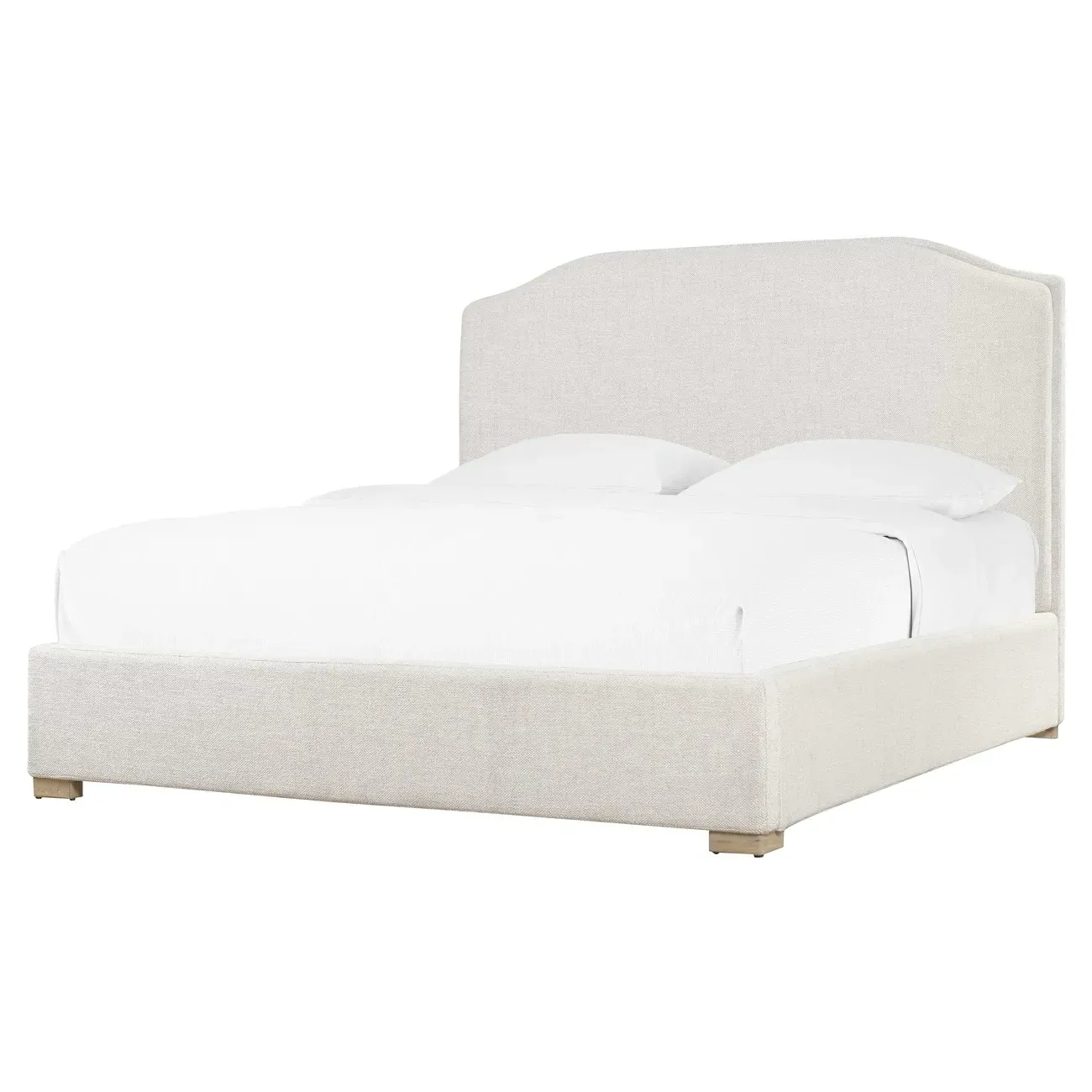 Siena King Size Bed Frame - White, Oak