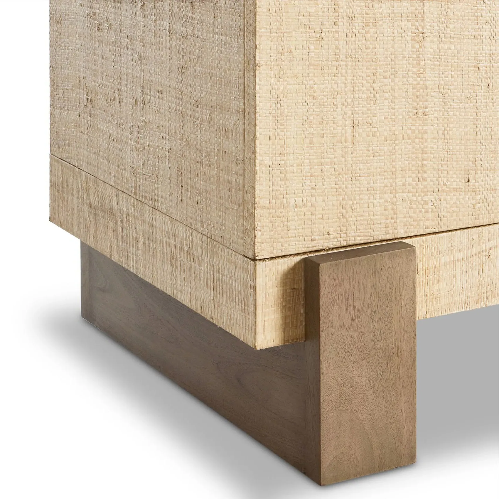 Sienna Raffia Sideboard - Brown, Mahogany