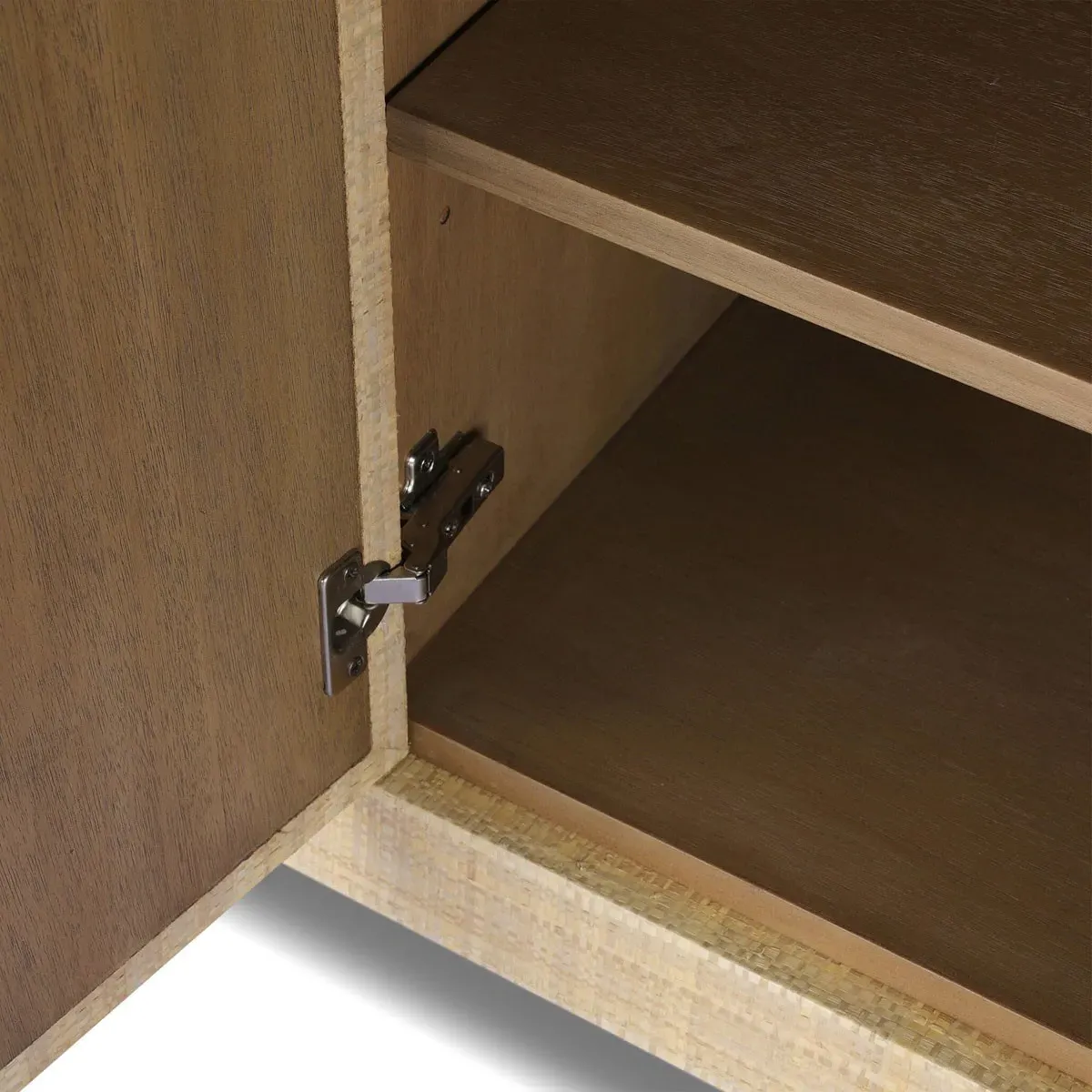 Sienna Raffia Sideboard - Brown, Mahogany