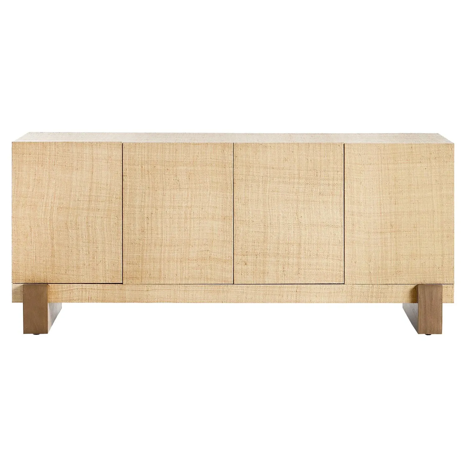 Sienna Raffia Sideboard - Brown, Mahogany
