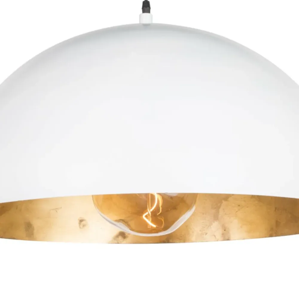 Sigmund Large Pendant Light - White, Steel
