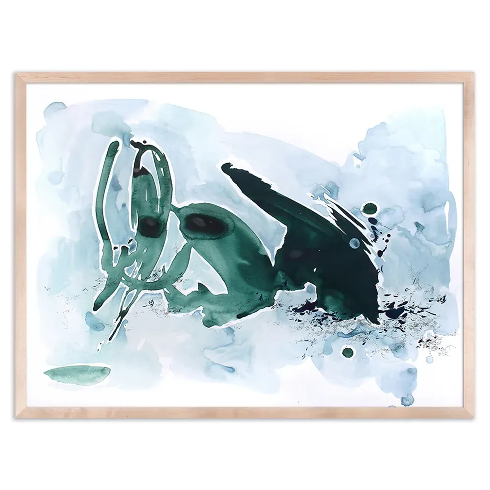 Signals To Change Painting - Natural Frame, Maplewood