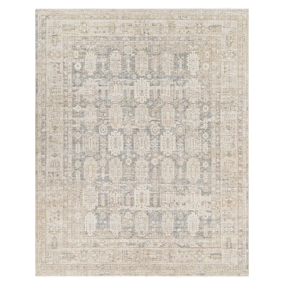 Sigrid Extra Large Tribal Patterned Rug - Beige, Wool
