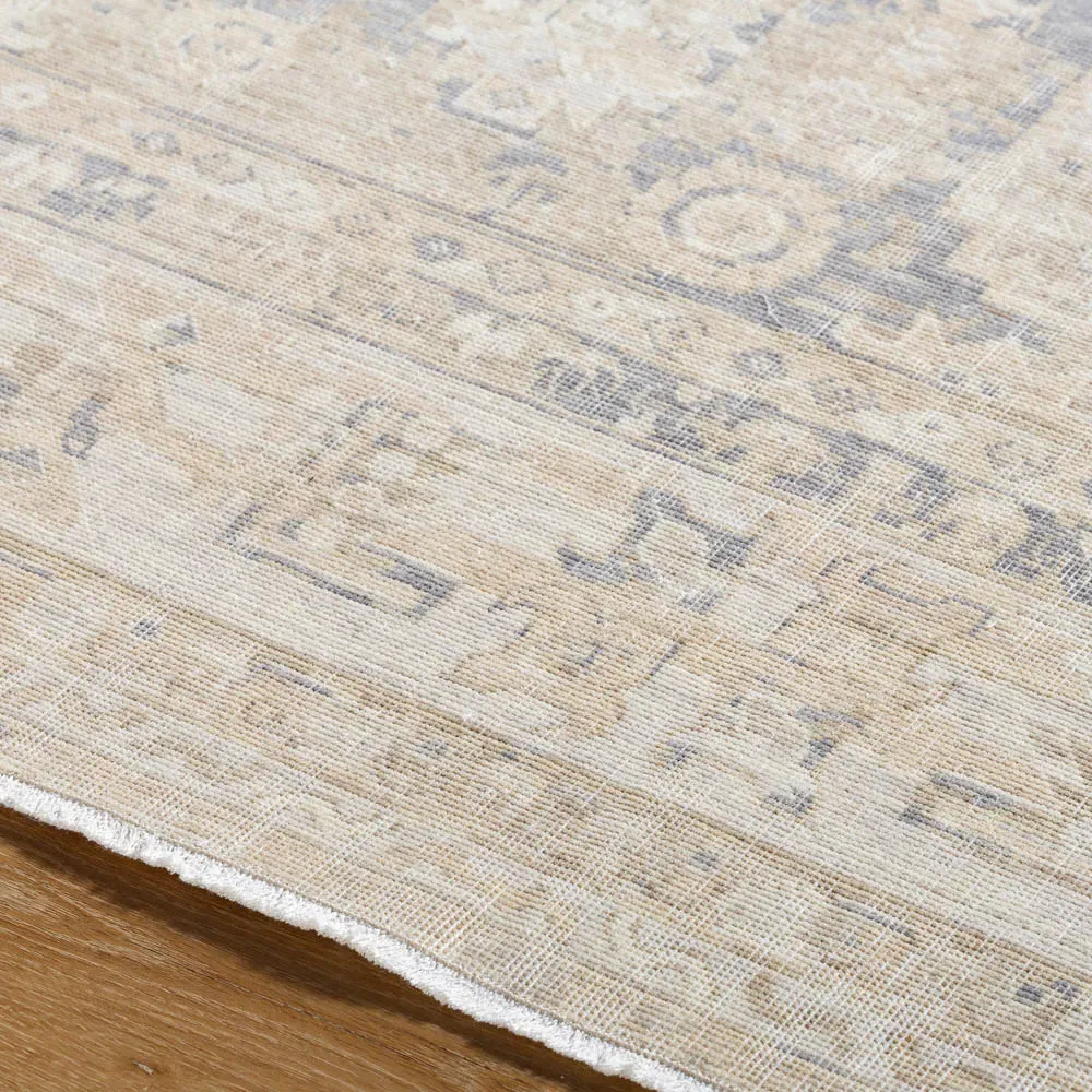 Sigrid Tribal Patterned Rug Sample - Beige, Wool