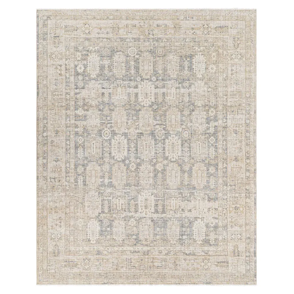 Sigrid Tribal Patterned Runner Rug - Beige, Wool