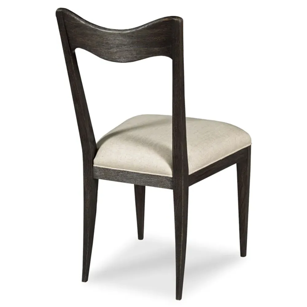 Silhouette Upholstered Dining Chair - Brown, Oak