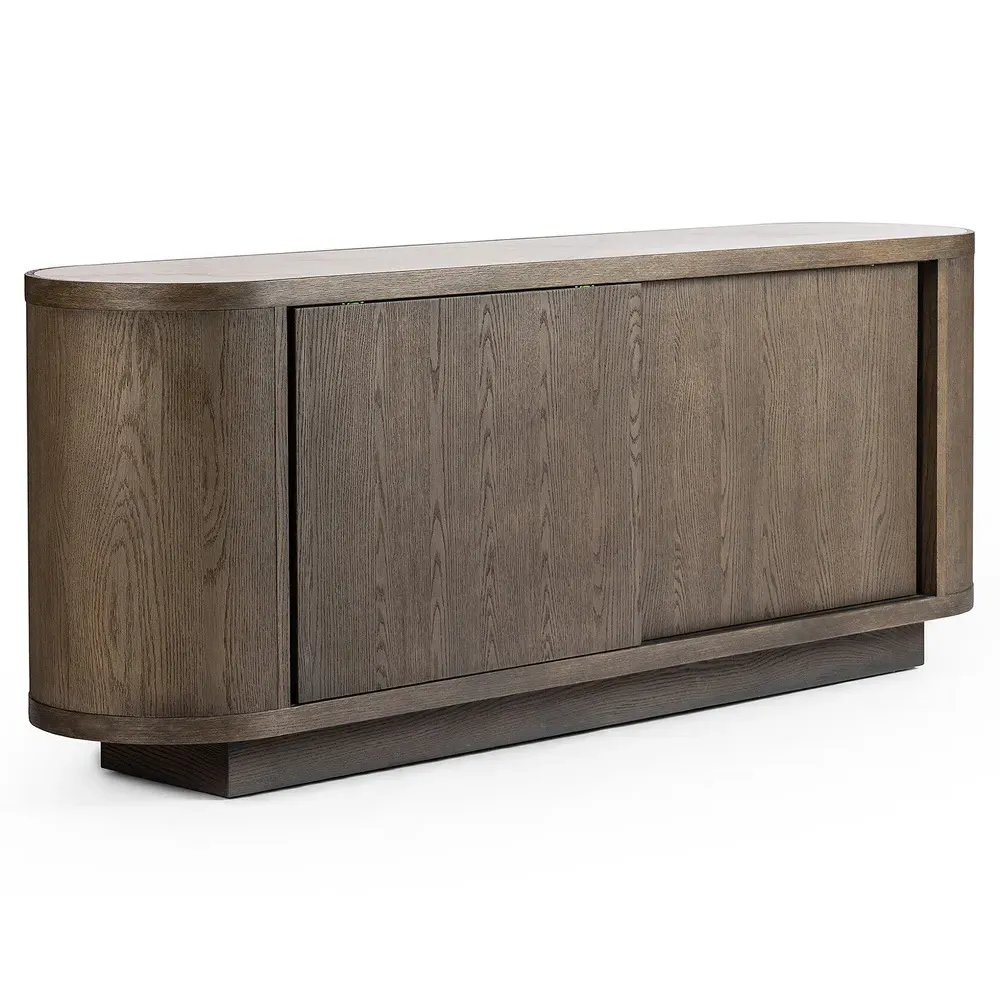 Silvino Sideboard - Brown, Oak Wood