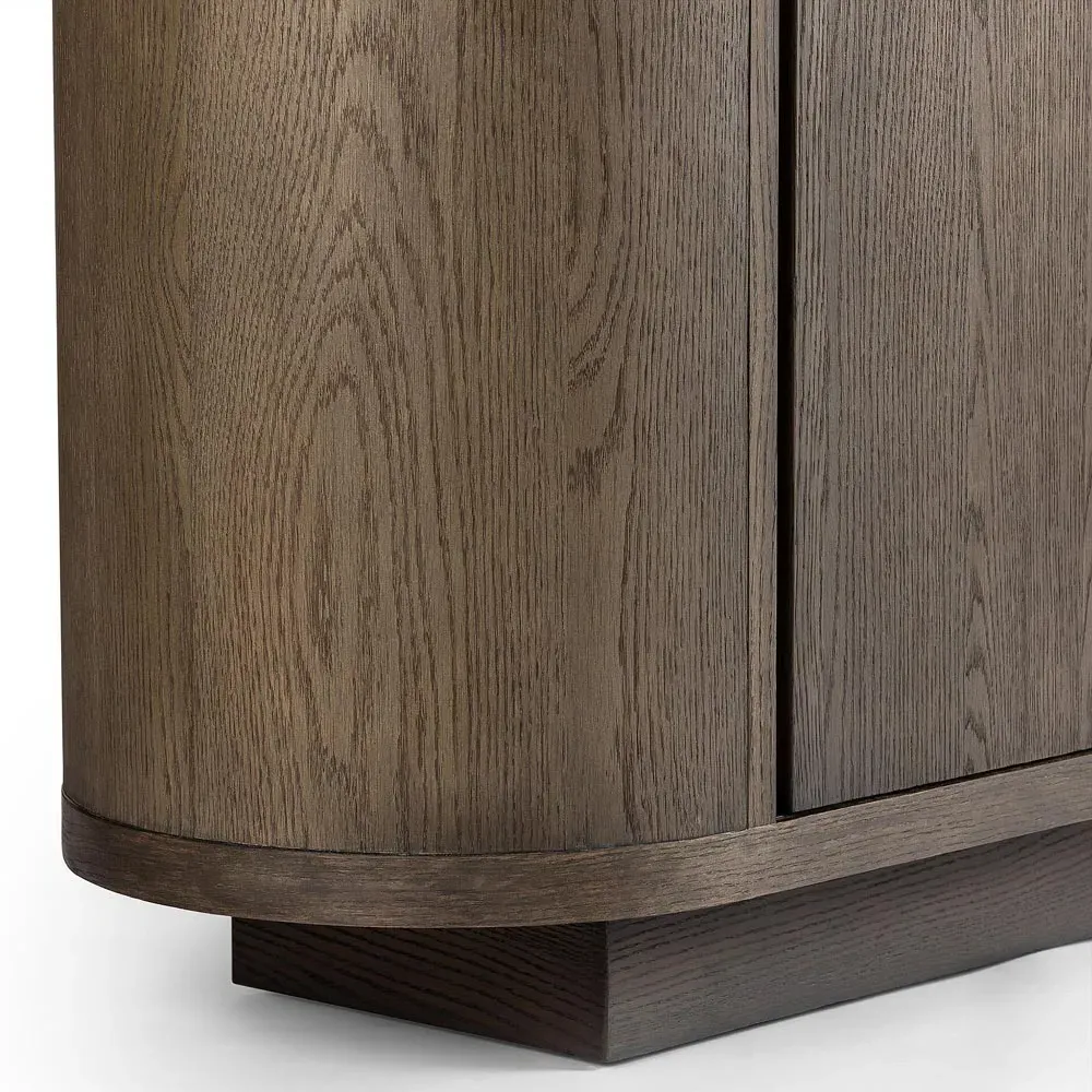 Silvino Sideboard - Brown, Oak Wood