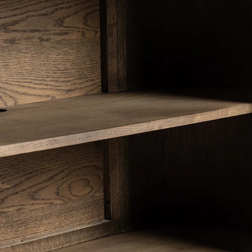 Silvino Sideboard - Brown, Oak Wood