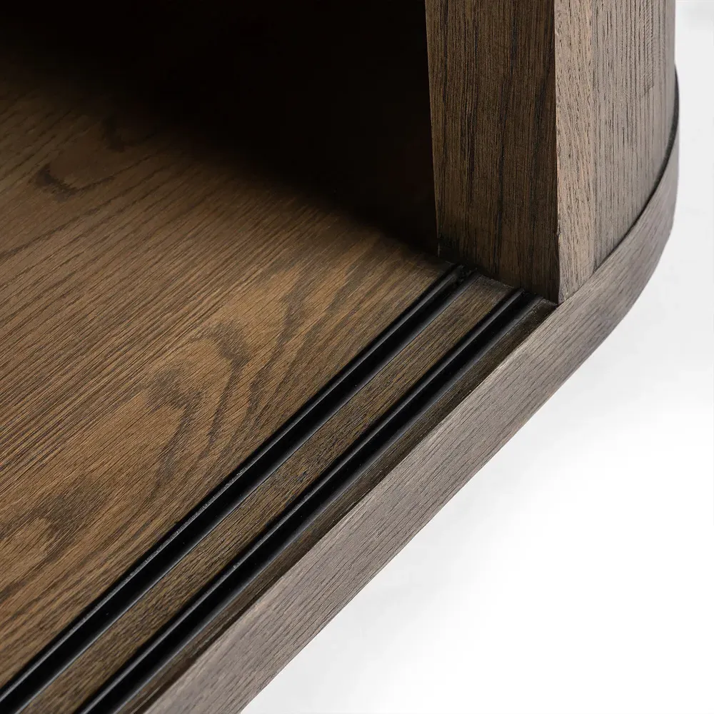 Silvino Sideboard - Brown, Oak Wood