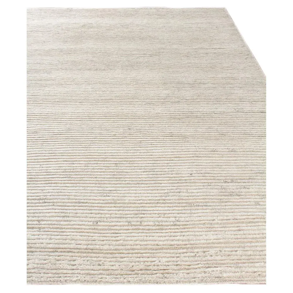 Simon 12'x15' Hand Knotted Rug - Beige, Wool