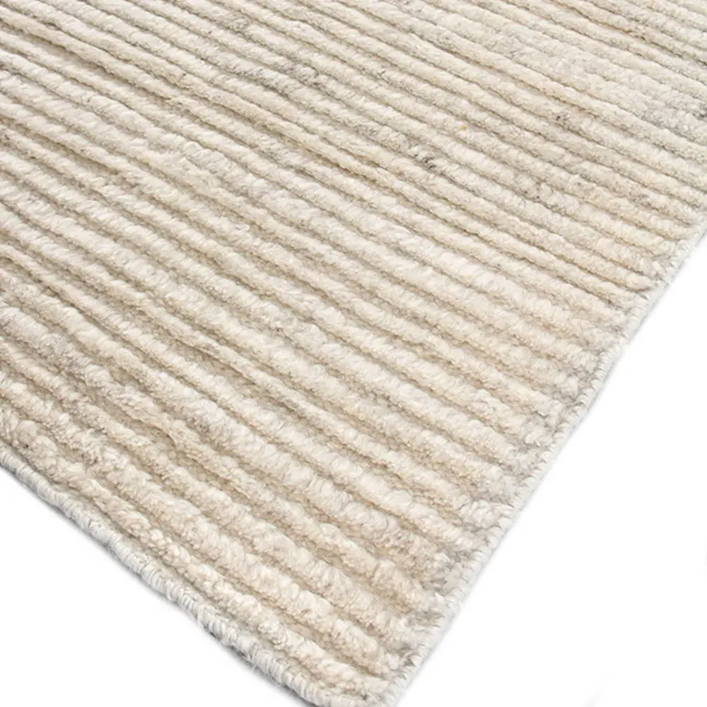 Simon 14'x18' Hand Knotted Rug - Beige, Wool