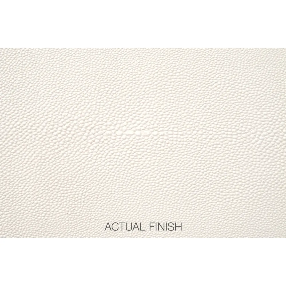 Simon 6 Drawer Double Dresser - Pearl White, Faux Shagreen