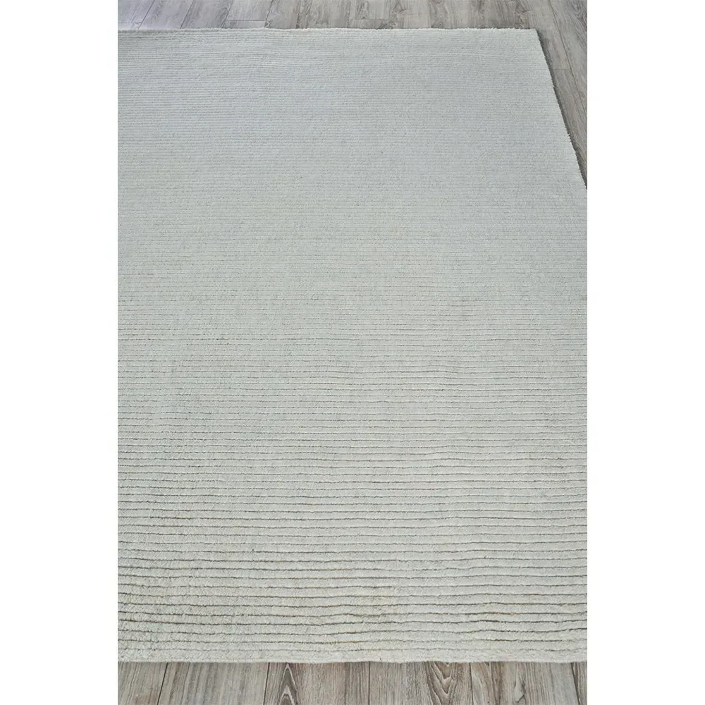 Simon Hand Knotted Rug - Off White, Wool